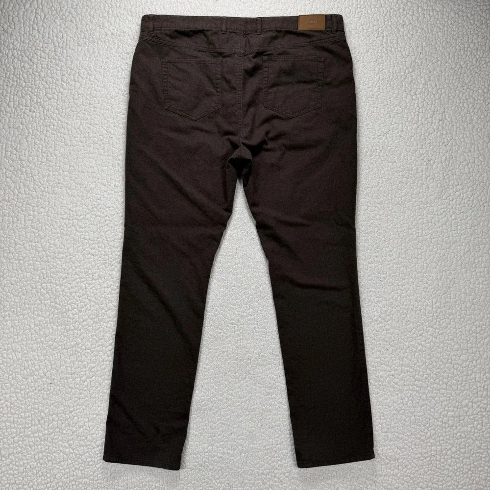 Peter Millar Straight 5-Pocket‎ Pants Mens 40x32 Brown Luxury Preppy Business